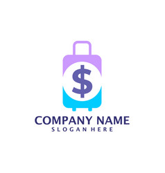 Money Suitcase Logo Design Suitcase Logo Design