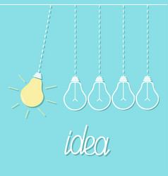 Hanging Yellow Light Bulb Switch On Off Lamp