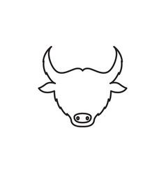 Head Buffalo Icon Logo