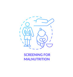 Screening For Malnutrition Concept Icon