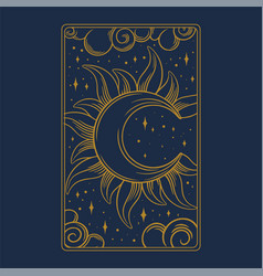 Tarot Aesthetic Golden Card Bohemian Design