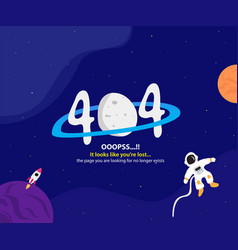 404 Error Page With Space Themes