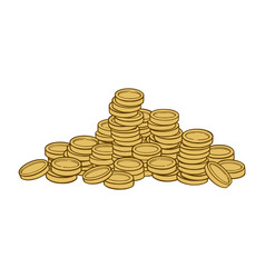 Coins Pile As A Symbol Of Wealth And Luxary