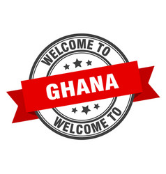 Ghana Stamp Welcome To Red Sign