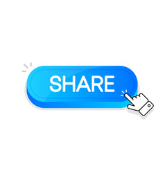 Share 3d Button Mouse Touched Button