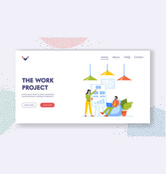 Work Project Landing Page Template Business