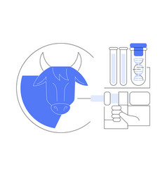 Cattle Hormones Isolated Cartoon