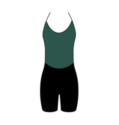 Female Rowing Suit Pictogram