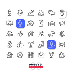 Podcast Outline Icons