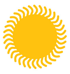 Sun Wavy Beams Icon