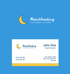 Cresent Logo Design With Business Card Template