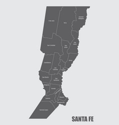 Santa Fe Province Administrative Map