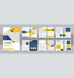 Business Brochure Template Layout Design 12 Page