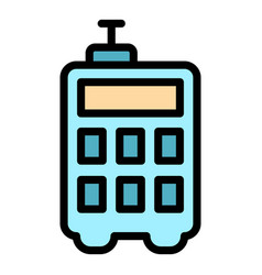 Industry Laser Meter Icon Flat