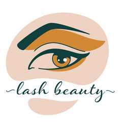 Lash Beauty Salon Or Lashmaking Studio Logotype