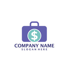 Money Suitcase Logo Design Suitcase Logo Design