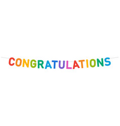 Congratulations Garland Colorful Party Bunting