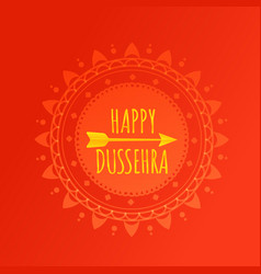 happy dussehra festival of dussehra banner vector image