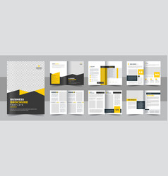 Business Brochure Template Layout Design 12 Page