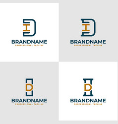 Elegant Letters Di And Id Monogram Logo Suitable