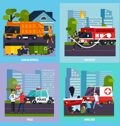 Emergency Services Icon Set