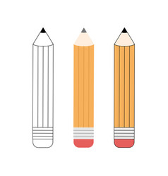 Yellow Cartoon Simple Pencil Set