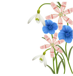 Floral Background Spring Flowers