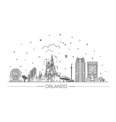 Orlando Architecture Line Skyline