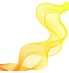 Abstract Wave Orange And Yellow Wavy Lines Eps 10