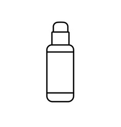 Cosmetic Bottle In Line Art Style