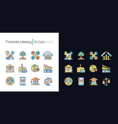 Financial Literacy Light And Dark Theme Rgb Color