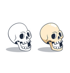 Funny 3d Cartoon Skull With Open Mouth