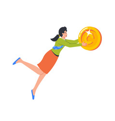 Woman Jump For Easy Money Female Character