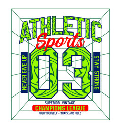 Athletic Sports 03 Typography Design T Shirts