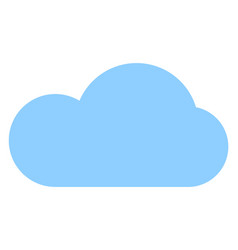 Blue Cloud Icon Round Flat Sky Symbol