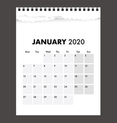 A 2020 Torn Calendar Paper