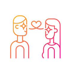 Love At First Sight Gradient Linear Icon