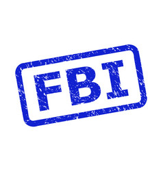 Fbi Seal With Grunged Surface And Rounded Rect