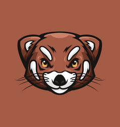 Red Panda Head Logo