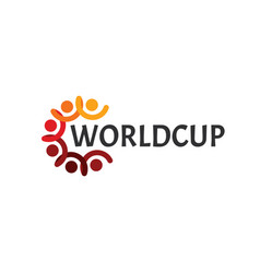 Abstract Worldcup Logo People With Hand And Head