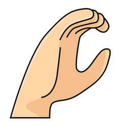 Hand Finger C Letter