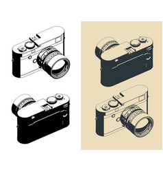 Mirrorless Rangefinder Camera Isometric