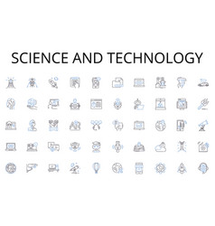 Science And Technology Line Icons Collection