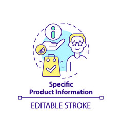 Specific Product Information Concept Icon