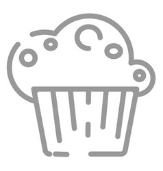 Stroke Cupcake Icon