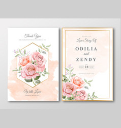 Flower Wedding Invitation Card