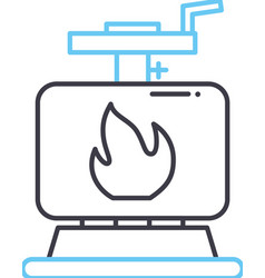 Outdoor Heater Line Icon Outline Symbol