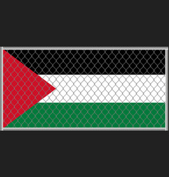 Palestine Flag Under Lattice