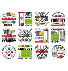 Croquet Club Court Booking And Tournament Icons