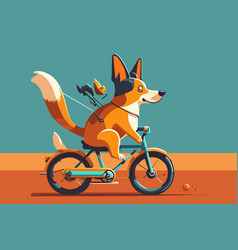 Dog Riding A Bike